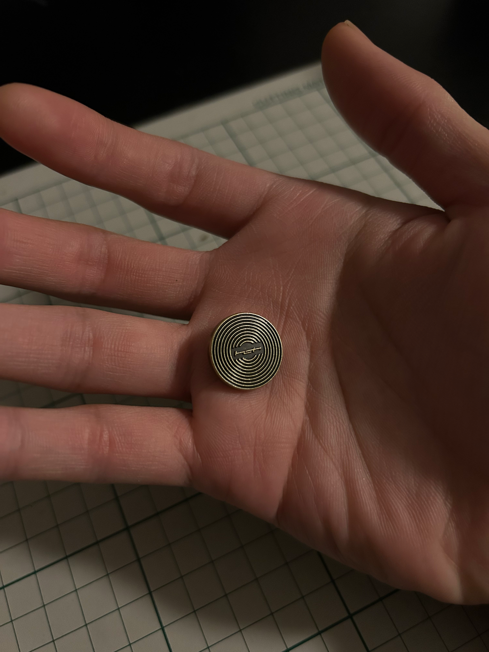 Final snap button upclose