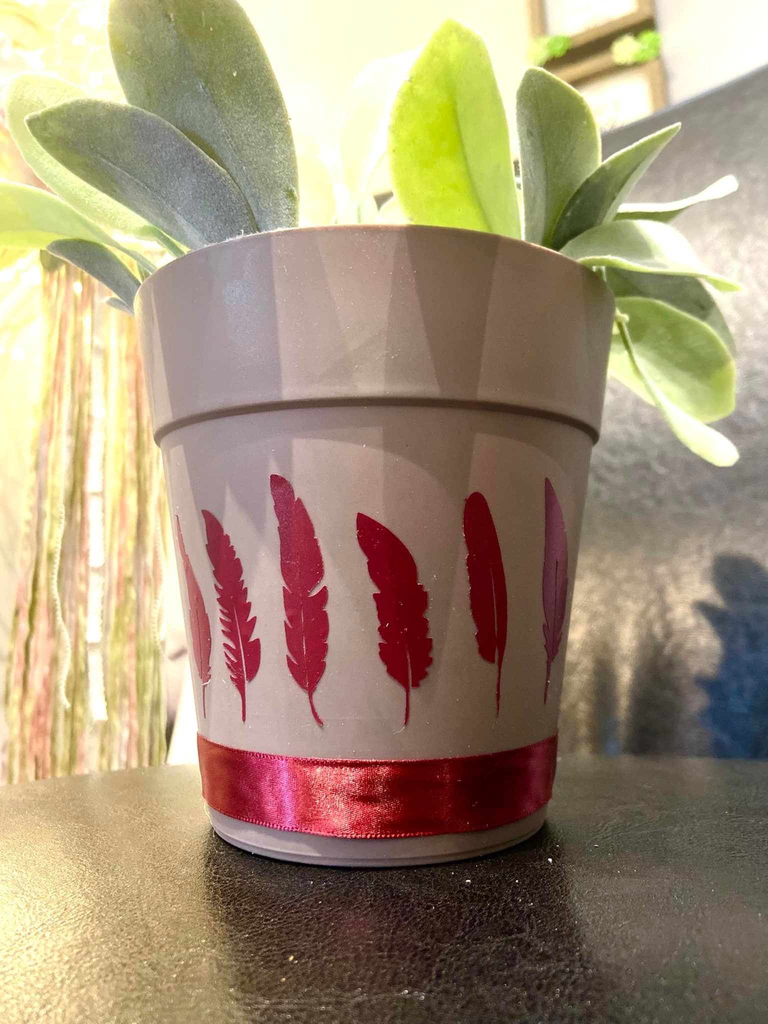Feather Flower Pot