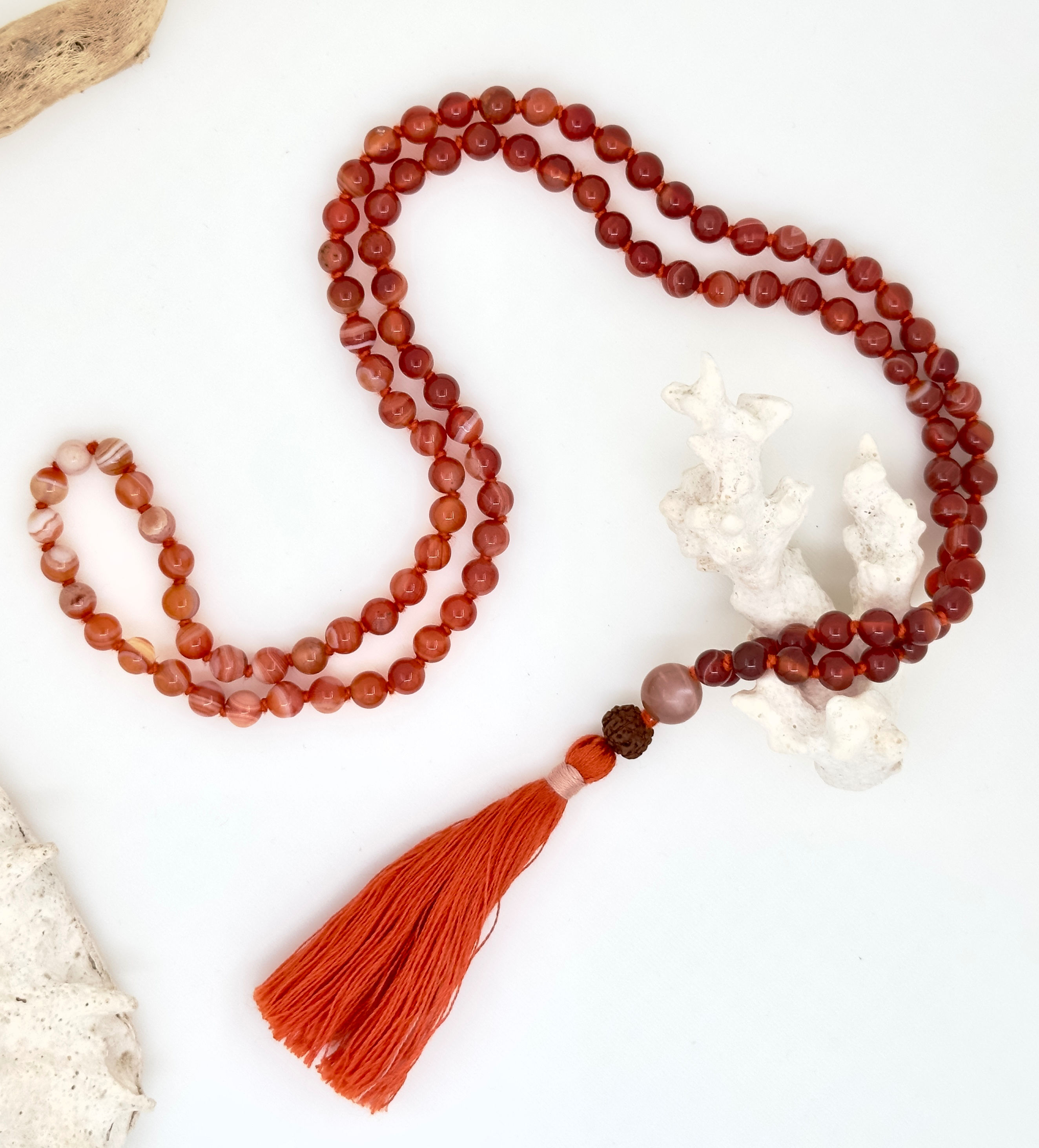 Мала Огнено вдъхновение с Карнеол, Слънчев камък и Рудракша