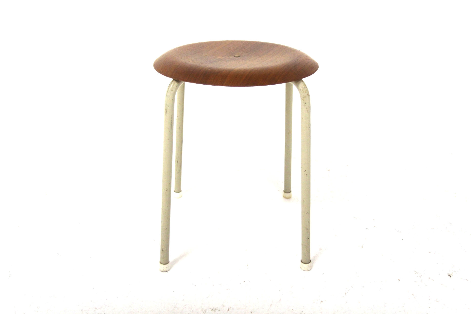 Tabouret en teck et métal, Suède, 1960