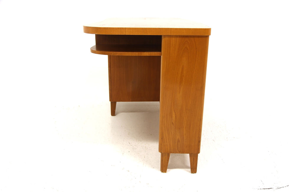 Miniature : Bureau scandinave en orme, Swedish Modern, Suède, 1940