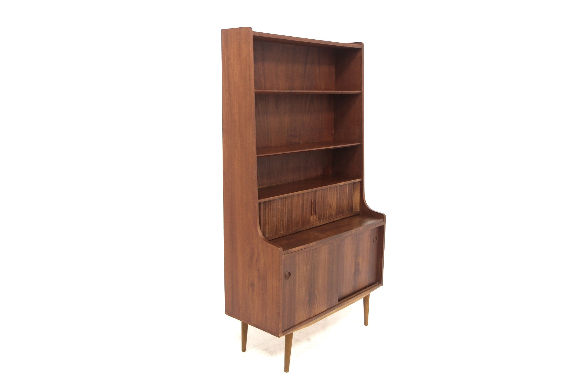 Secrétaire scandinave en teck et en chêne, Johannes Sorth, Danemark, 1960