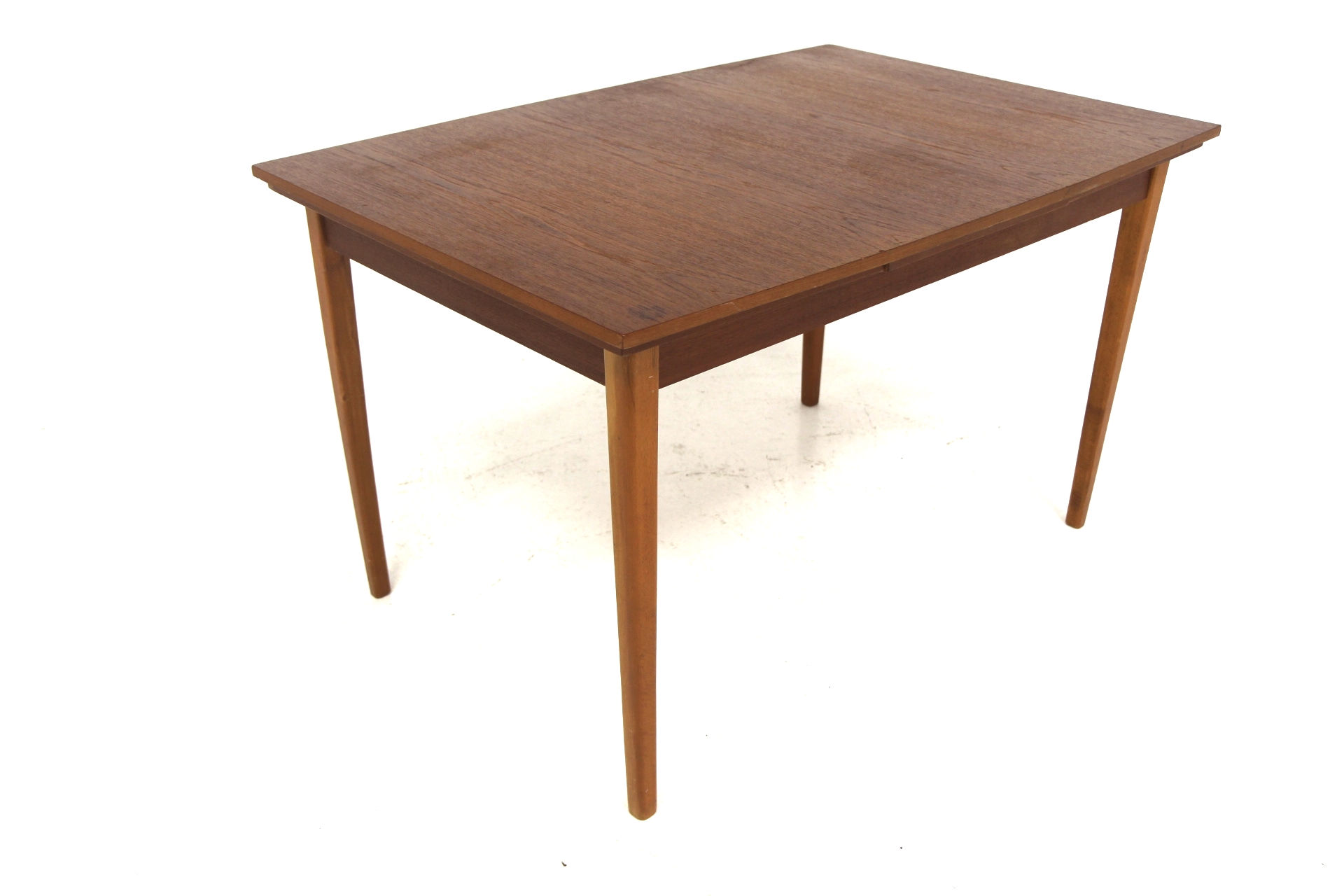 Table de salle à manger "portefeuille" en teck, Suède, 1960