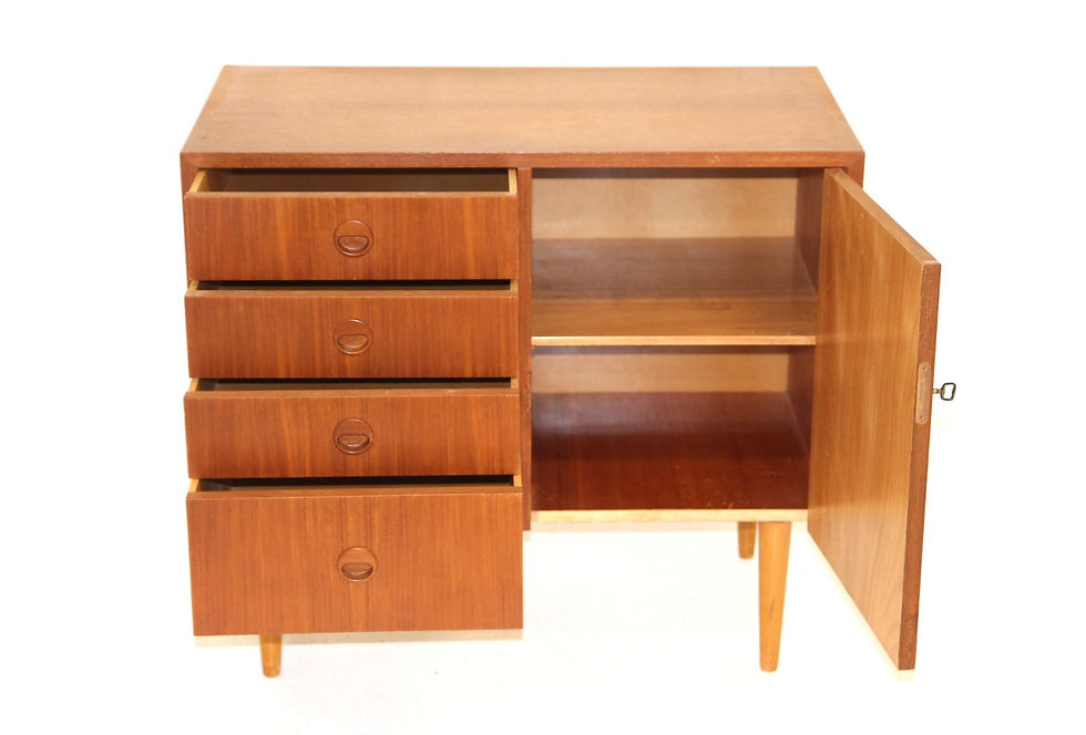 Miniature : Commode en teck, Suède, 1960