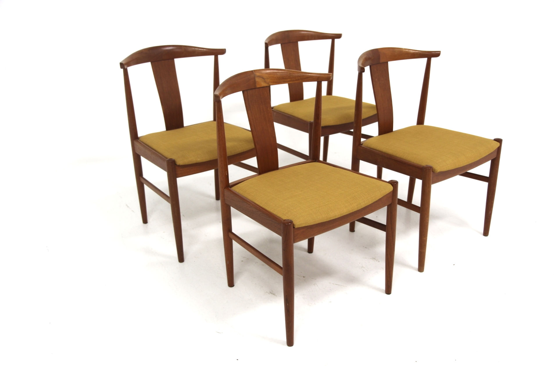 Set de 4 chaises scandinave en teck, Suède, 1960