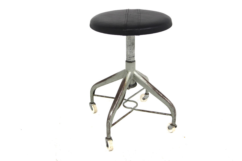 Tabouret de style industriel, Suède, 1950
