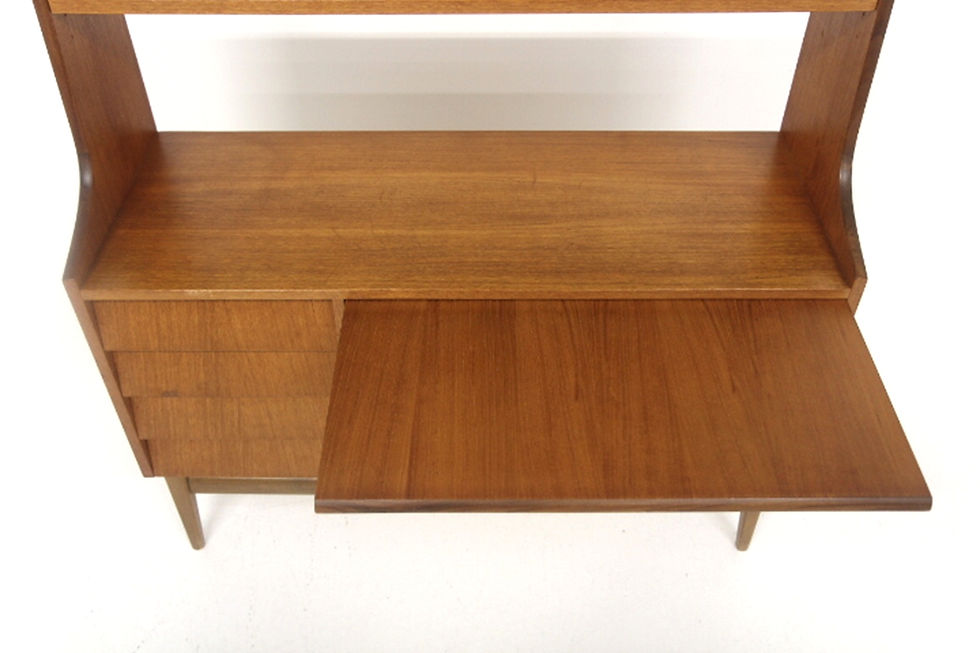 Miniature : Secrétaire scandinave en teck, Suède, 1960