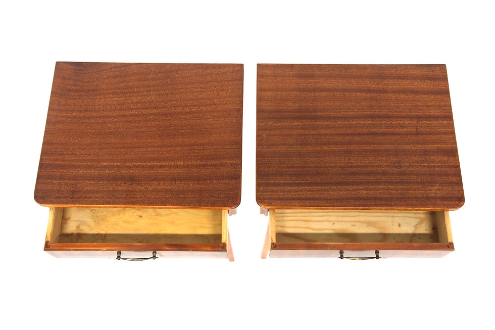 Miniature : 2 tables de chevet en acajou, Suède, 1950
