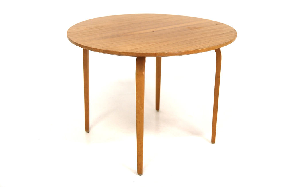 Table basse scandinave en orme, Suède, 1940