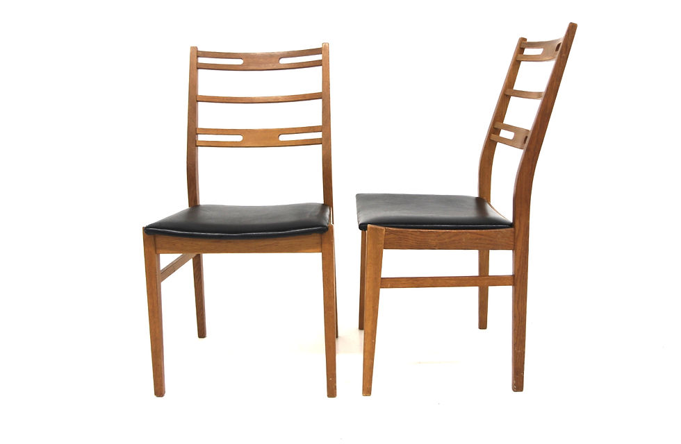 Miniature : Set de 2 chaises scandinave en chêne, Suède, 1970