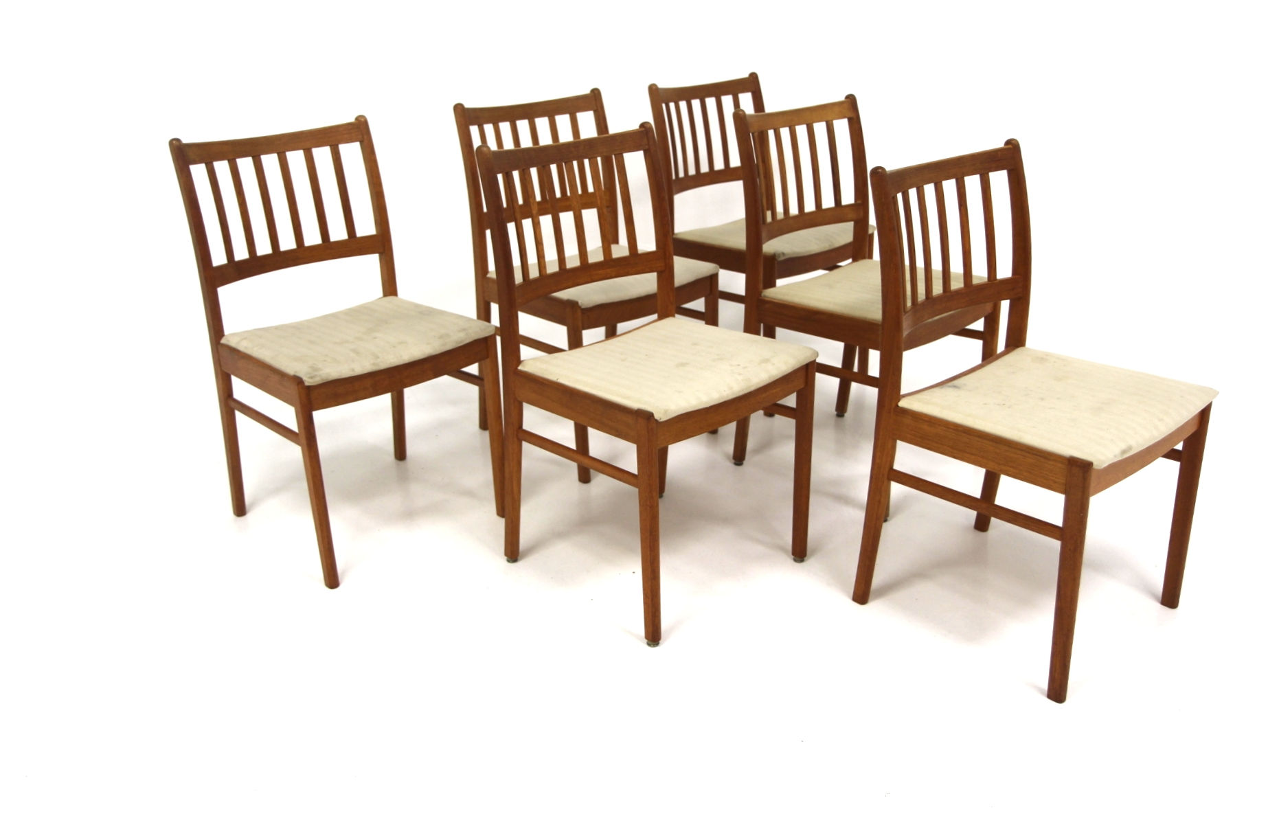 Set de 6 chaises scandinave en teck, Suède, 1960