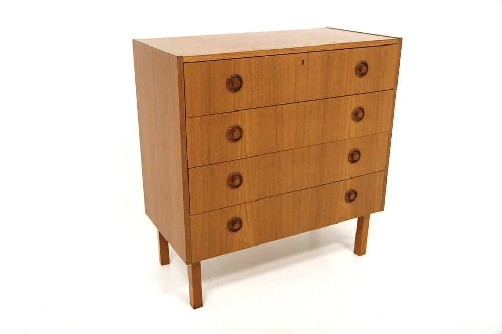 Miniature : Commode scandinave en teck, Suède, 1960