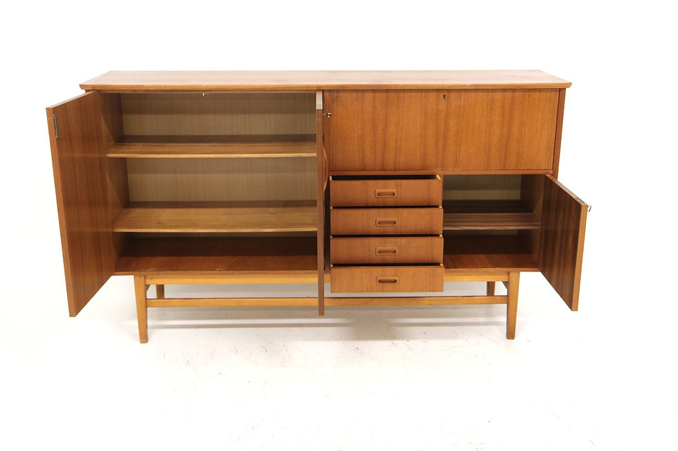 Miniature : Enfilade scandinave en teck, Suède, 1960