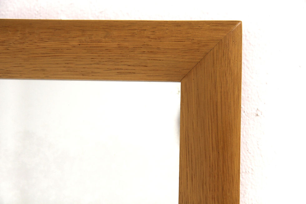 Miniature : Miroir scandinave en chêne, Suède 1960, 127x49cm