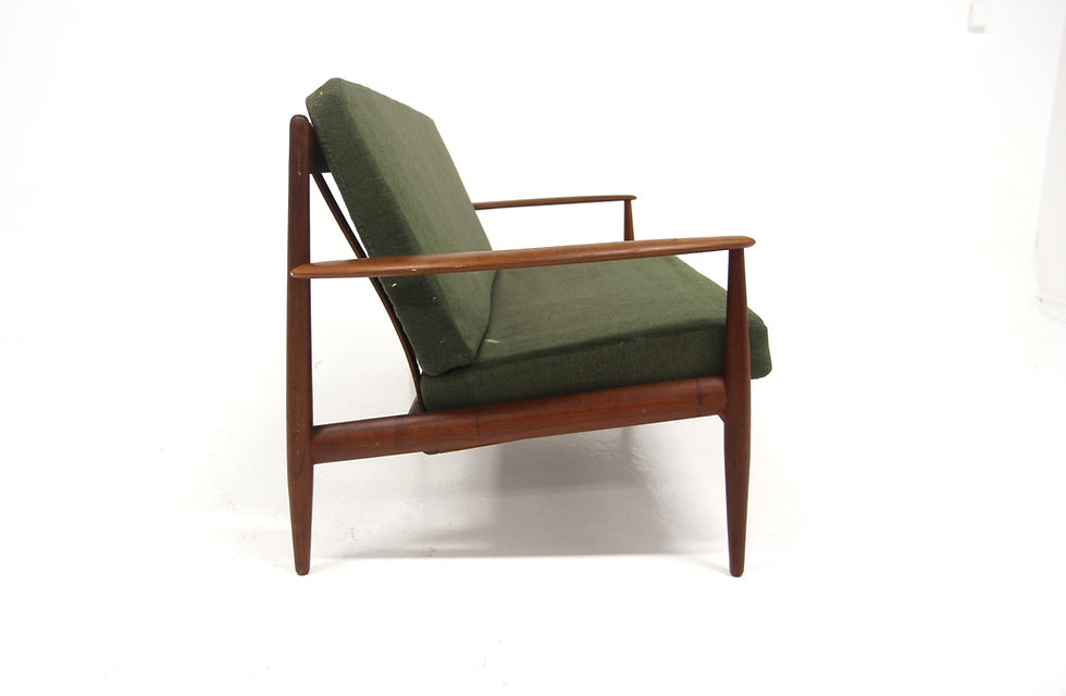 Miniature : Canapé 3 places, Grete Jalk, France & Daverkosen, Hillerød, Danemark, 1960