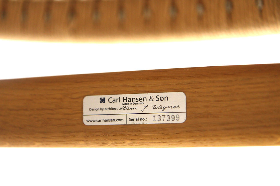 Miniature : Fauteuil "CH25", Hans J. Wegner, Danemark, 1960