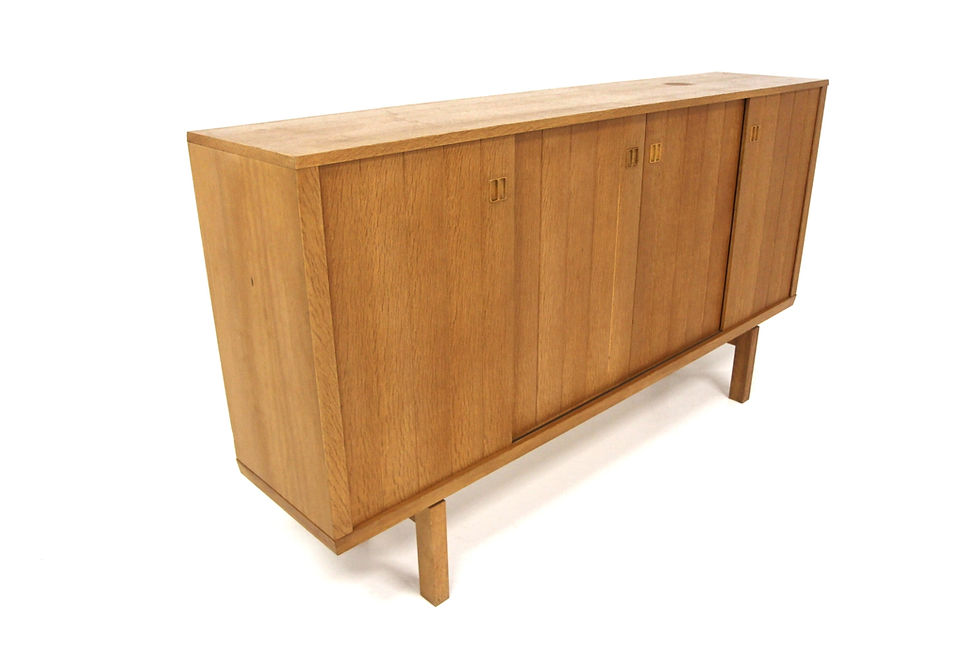 Enfilade scandinave en chêne, Borgeryds Möbelfabrik, Suède, 1960