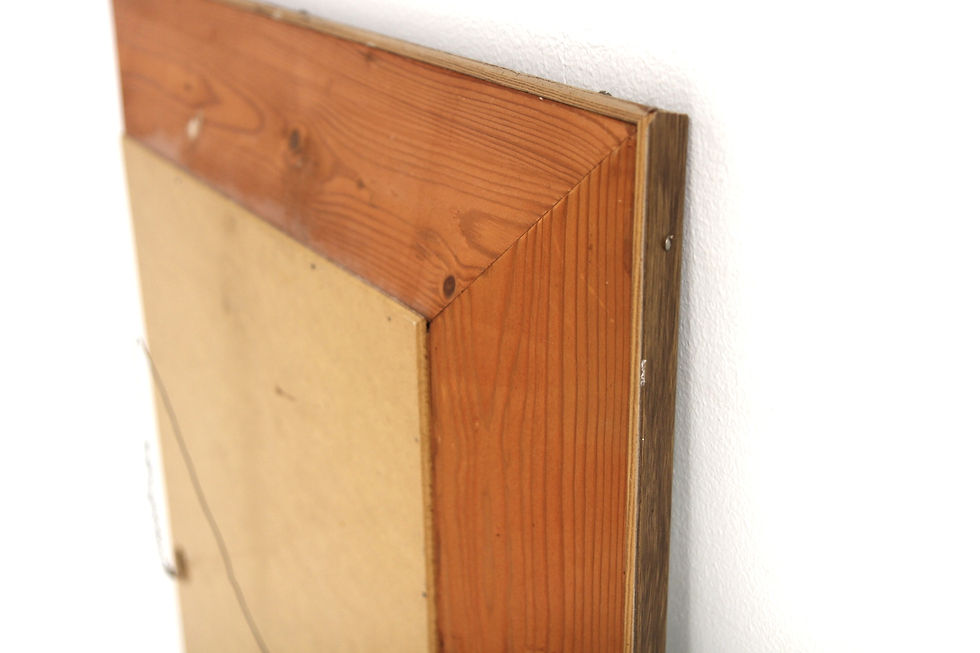 Miniature : Miroir scandinave en teck et en métal, Suède, 1960, 122x62cm
