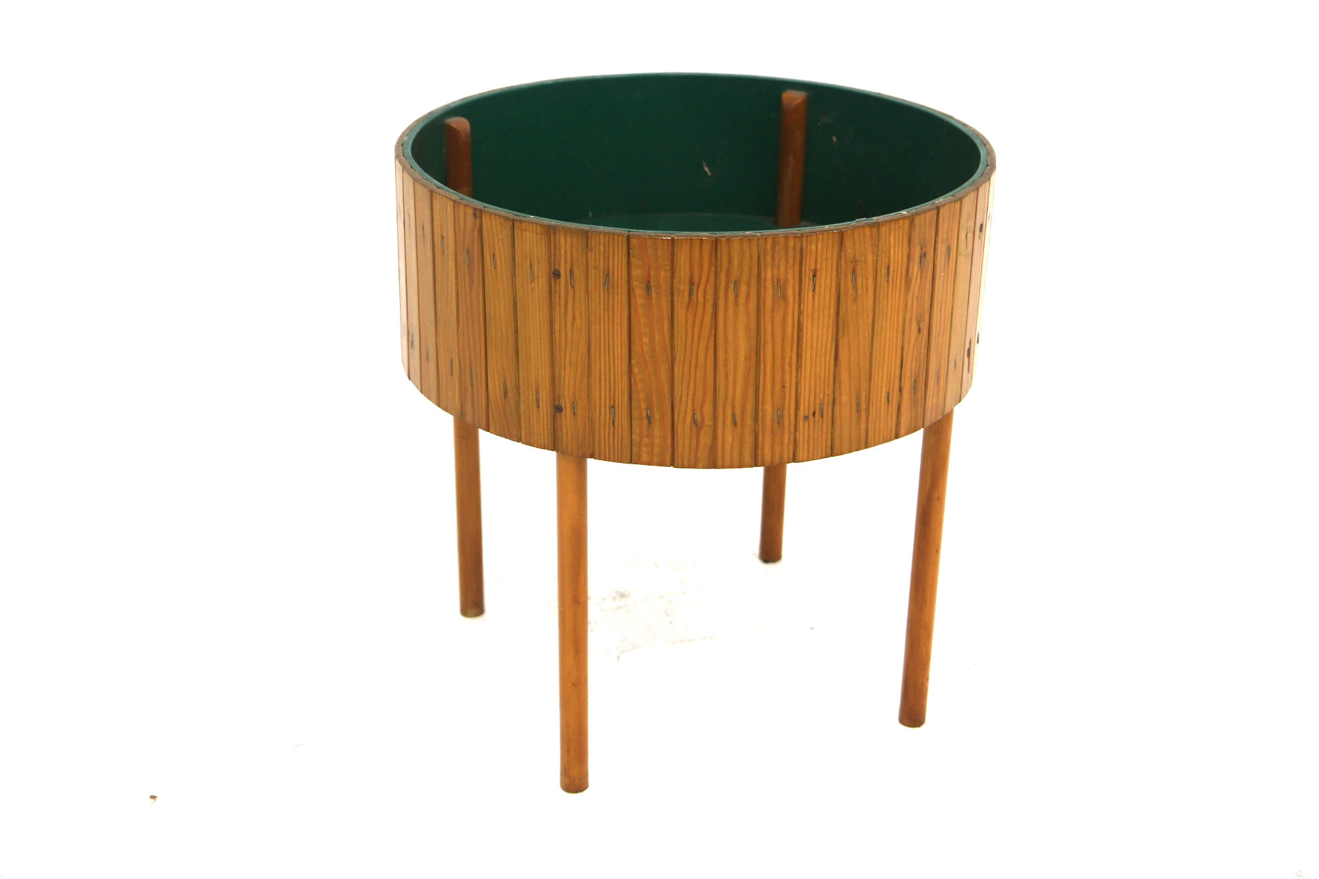 Jardinière d'intérieur scandinave en pin et en hêtre, Suède, 1950