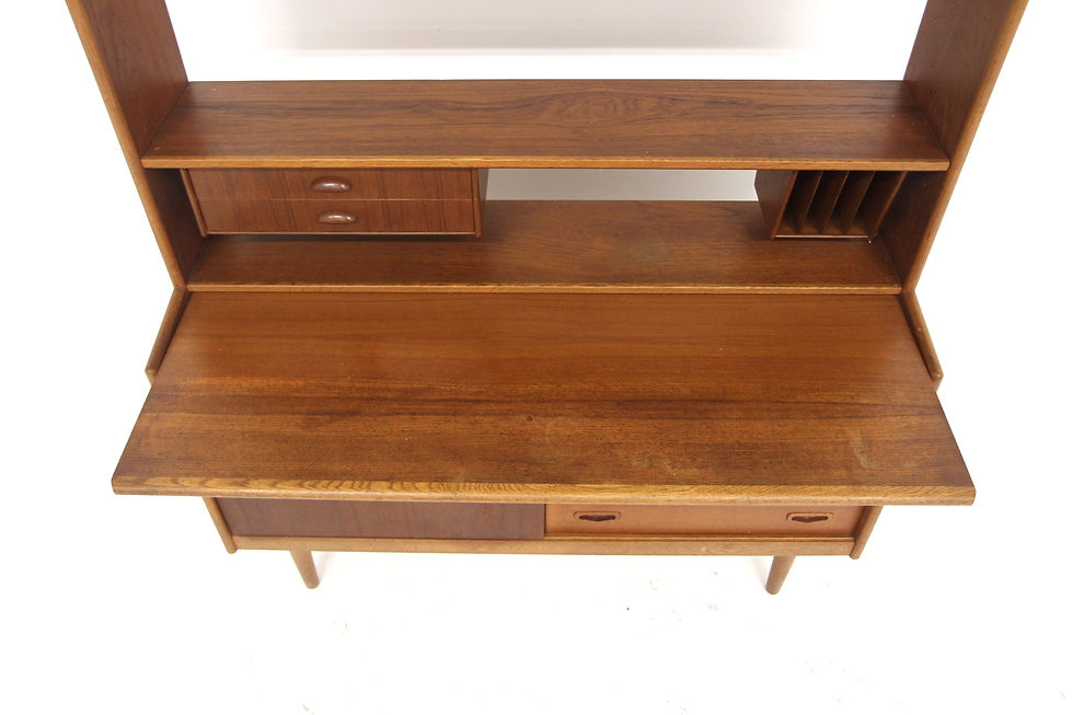 Miniature : Secrétaire scandinave en teck, Suède, 1960