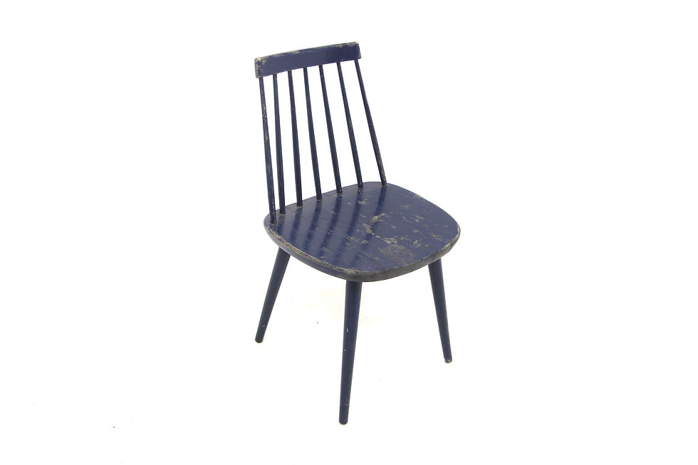 Chaise scandinave en hêtre "Pinnstol", Suède, 1960