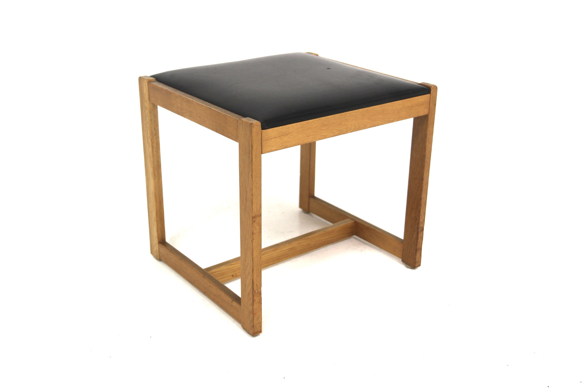 Tabouret scandinave en chêne, Suède, 1950