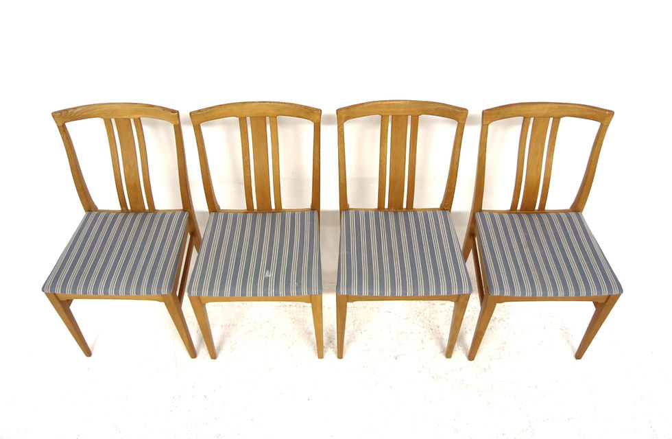 Miniature : Set de 4 chaises scandinave en chêne, Suède, 1960