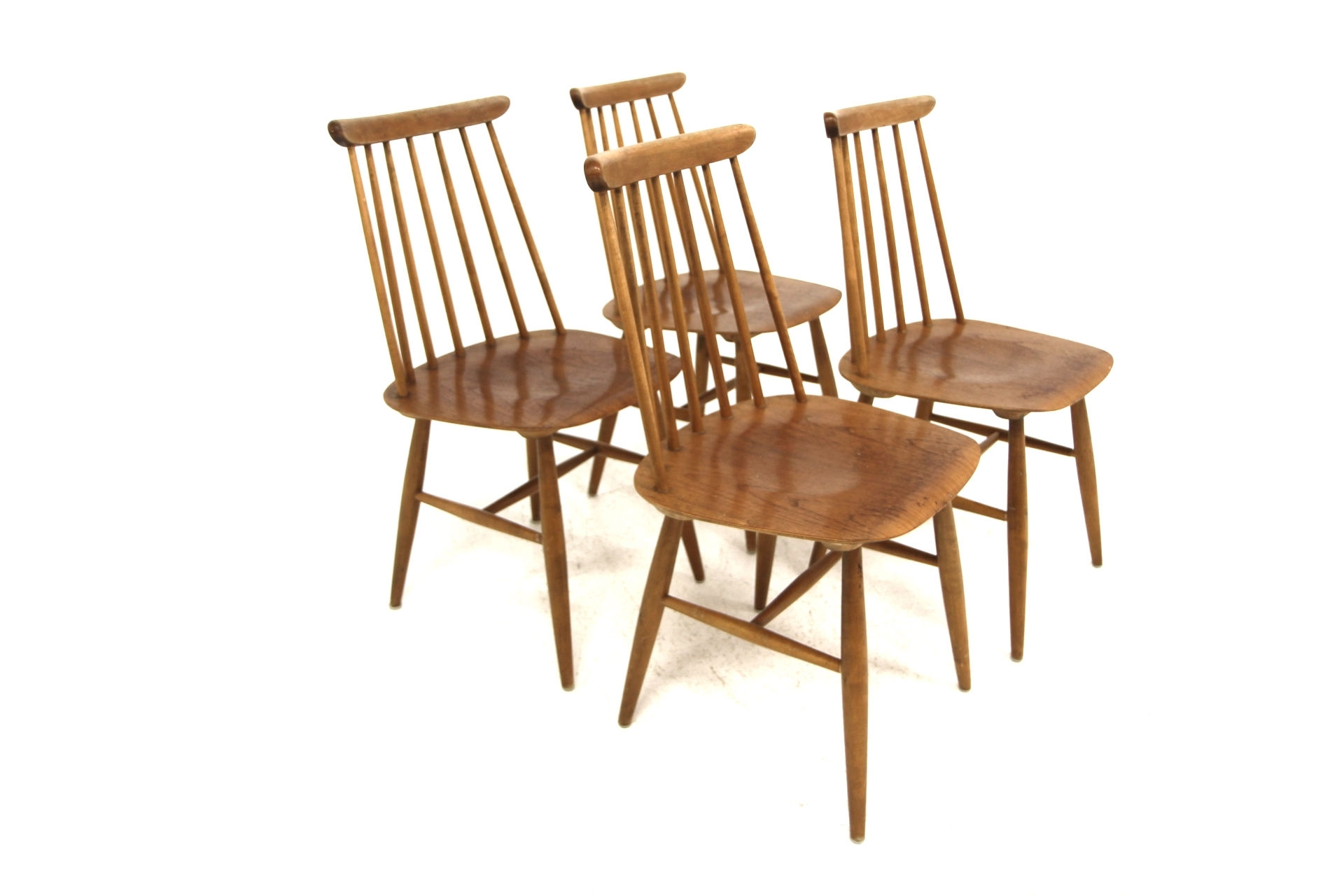Set de 4 chaises "Pinnstolar", Edsbyverken, Suède, 1960
