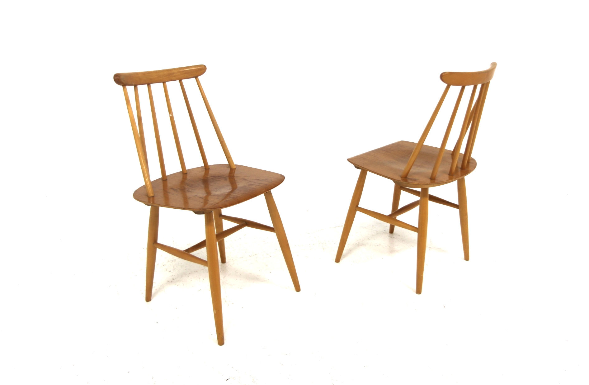 Set de 2 chaises scandinave "Fanett" par Ilmari Tapiovaara, Suède, 1960