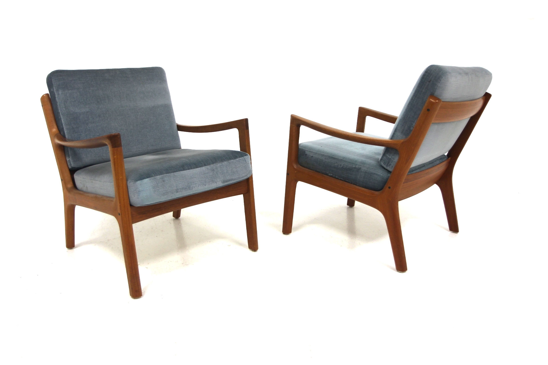 Set de 2 fauteuils "Senator", Ole Wansher, France & Son, Danemark, 1960