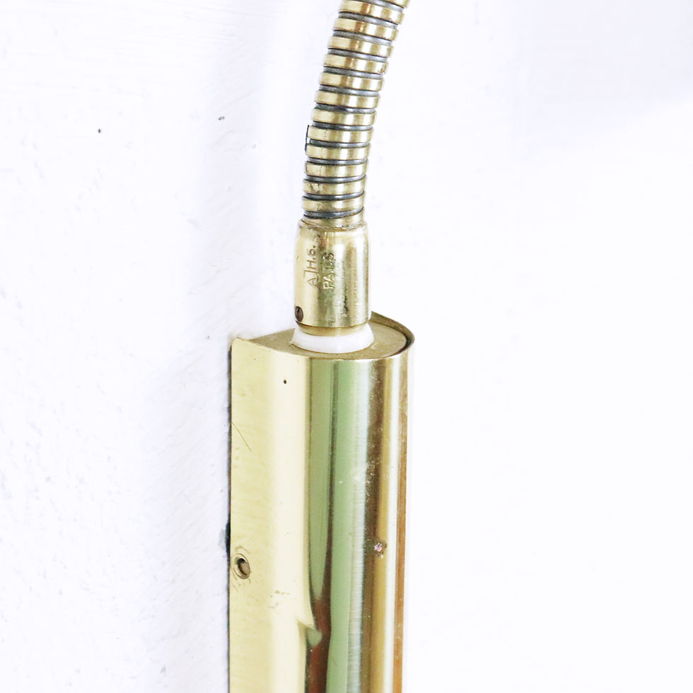 Miniature : Applique articulée en métal doré, Suède, 1960