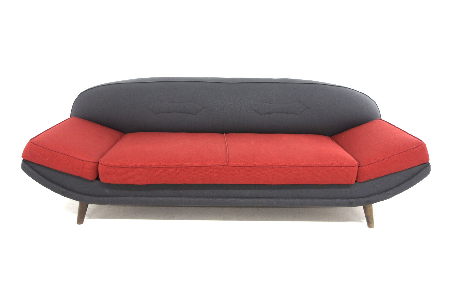 Canapé scandinave en cuir, Folke Jansson, SM Wincrantz Möbelin, Suède, 1960