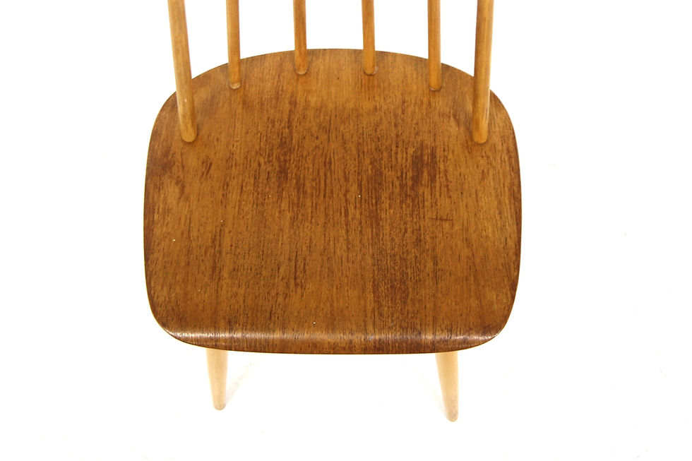 Miniature : Chaise scandinave"pinnstol" Fanett par Ilmari Tapiovaara, Suède, 1960