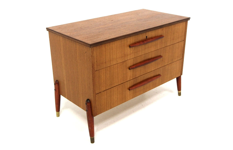Commode scandinave en teck, Bröderna Gustavssons, Markaryd, Suède, 1960