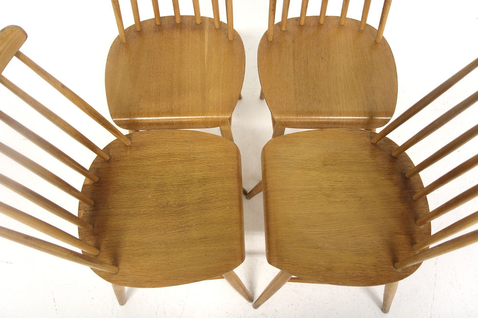 Miniature : Set de 4 chaises scandinave "Pinnstol", Suède, 1960