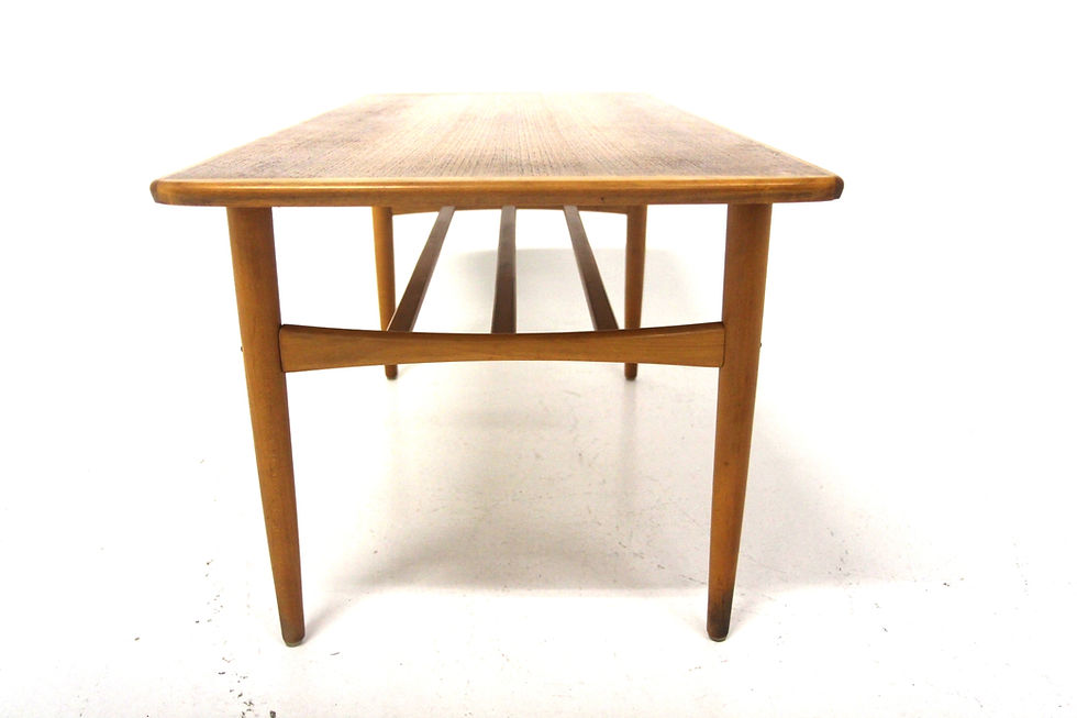 Miniature : Table basse scandinave en teck, Suède, 1950