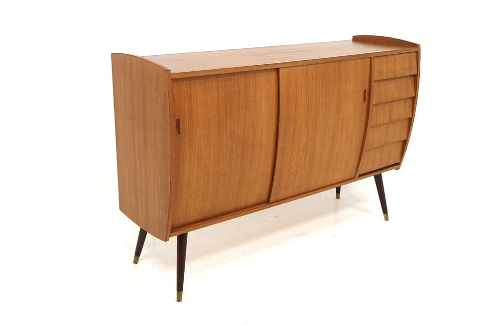 Enfilade scandinave "Roulette" en teck, Möbel-Ikea, Suède, 1960