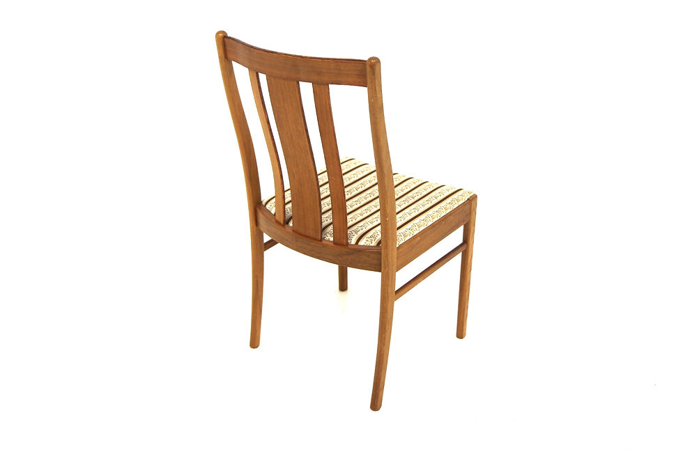 Miniature : Set de 4 chaises scandinave en noyer, Suède, 1950