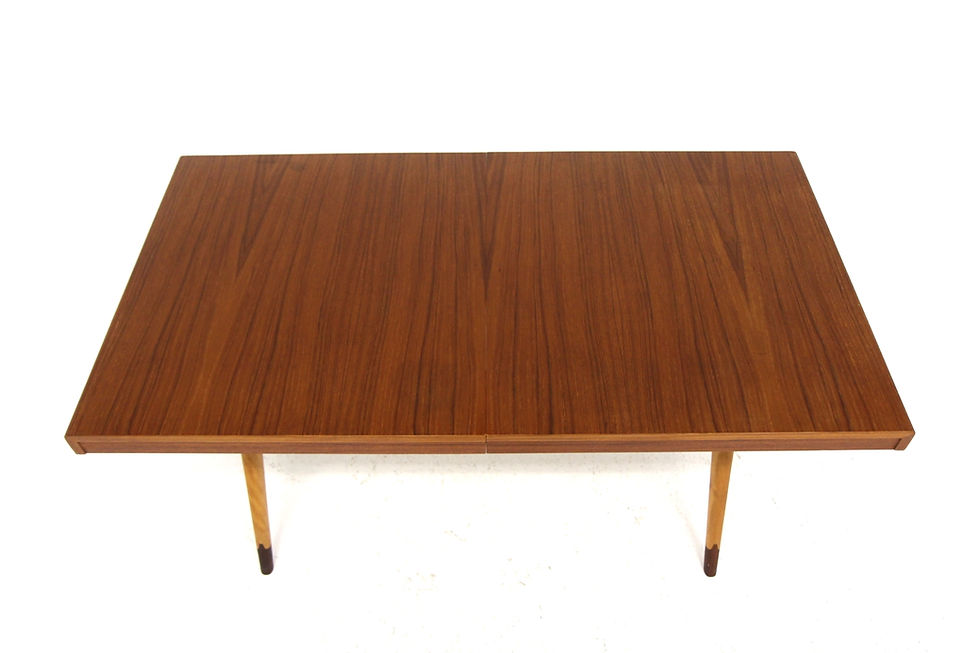 Miniature : Table de salle à manger scandinave en teck, "Napoli", David Rosen, Suède, 1950