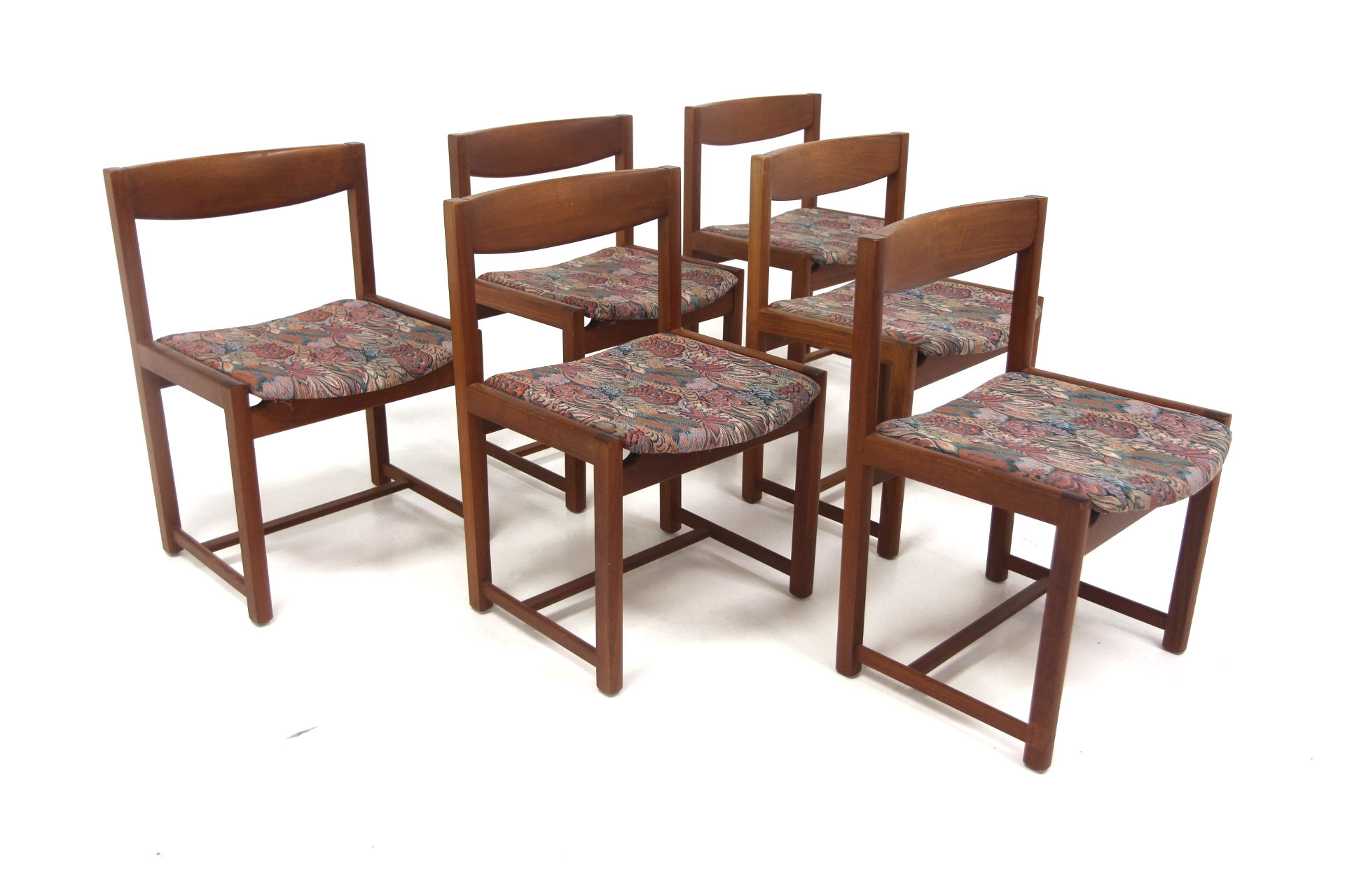 Set de 6 chaises scandinave en teck, Suède, 1960