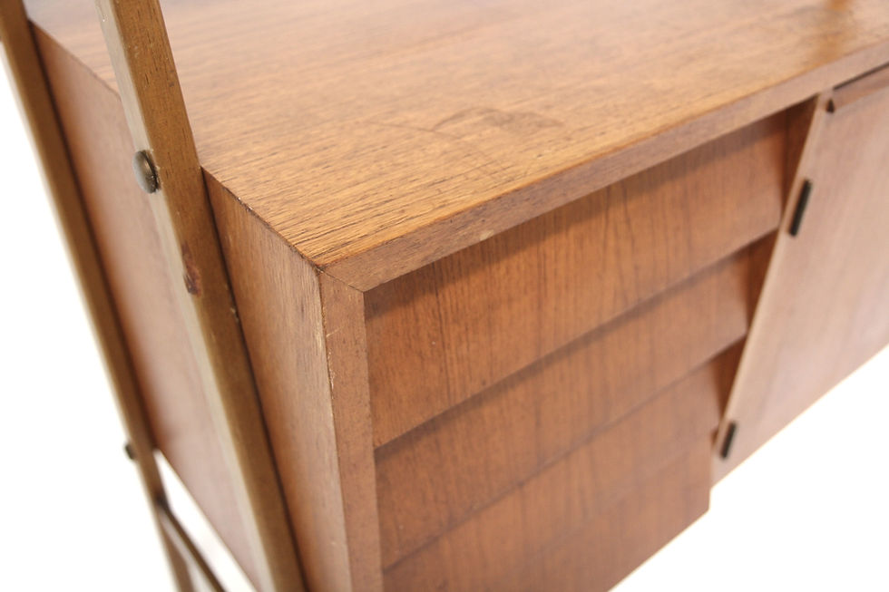 Miniature : Secrétaire scandinave en teck, Suède, 1960