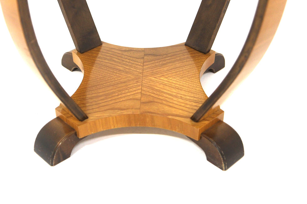 Miniature : Table basse en orme, Swedish Modern, Suède, 1930