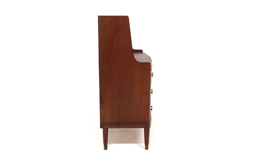 Miniature : Secrétaire scandinave en teck, Danemark, 1950