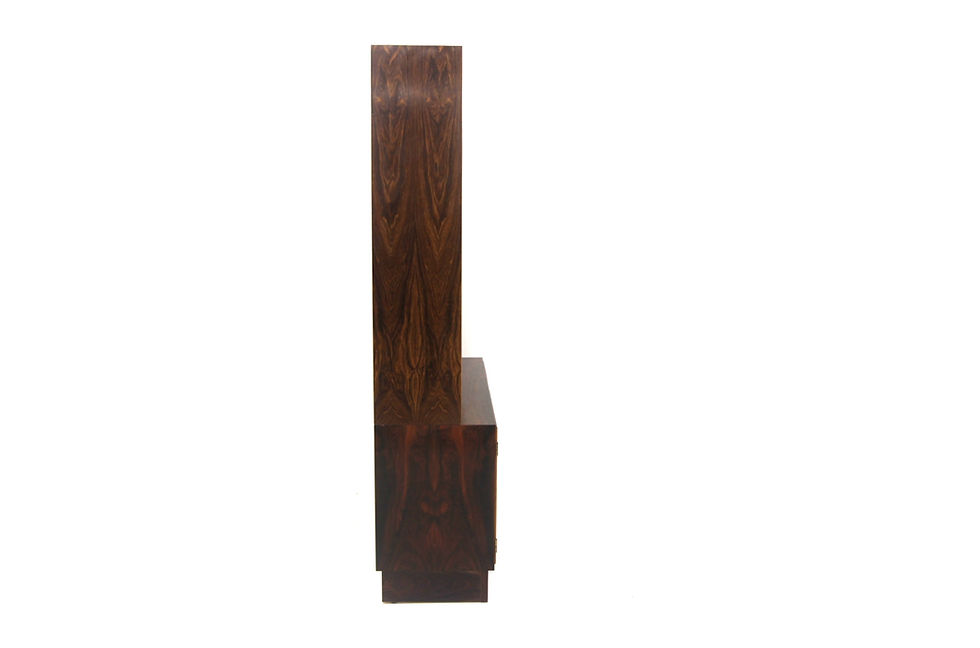 Miniature : Armoire/Vitrine en palissandre, Poul Hundevad, Danemark, 1960