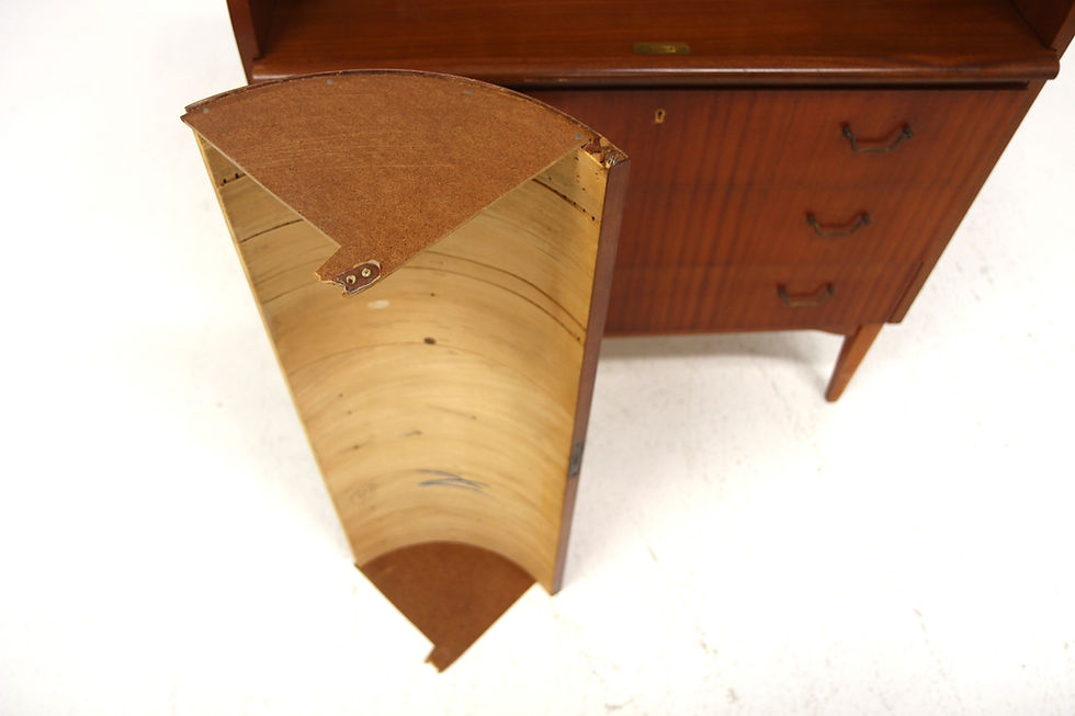 Miniature : Secrétaire scandinave en acajou, Suède, 1950