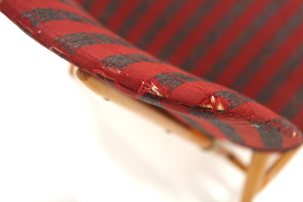 Miniature : Fauteuil scandinave en hêtre, "TeVe" Alf Svensson for Studia, Ljungs In