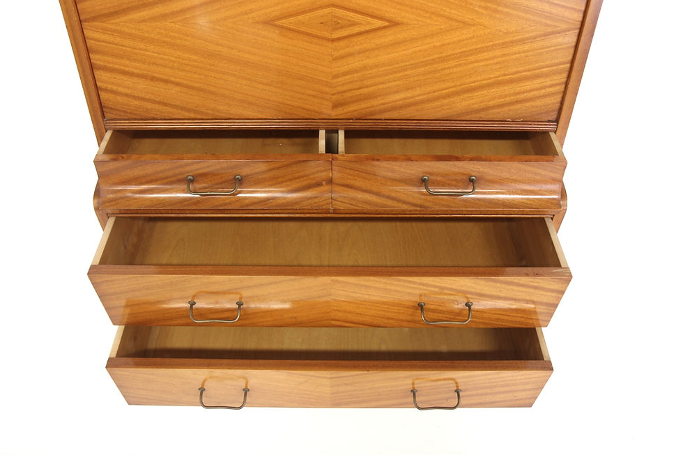 Miniature : Secrétaire scandinave en acajou, Suède, 1960