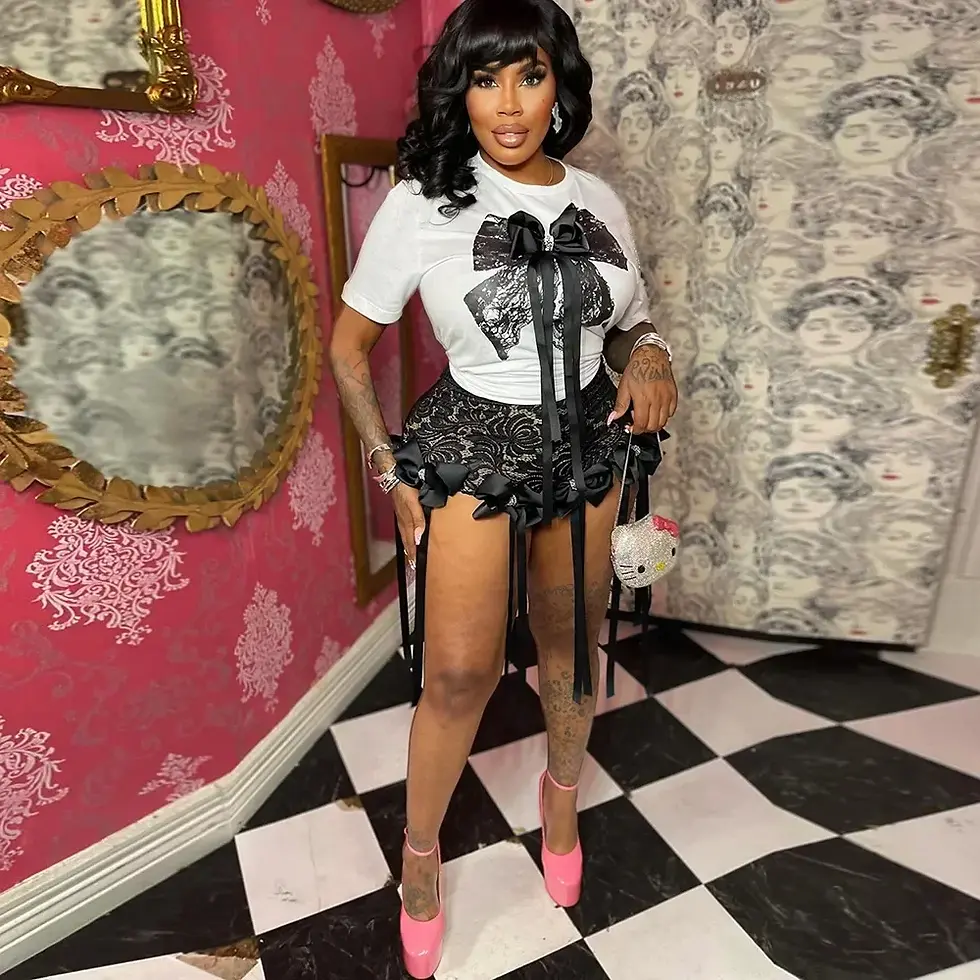 Thumbnail: Fringe & Bows Shortset
