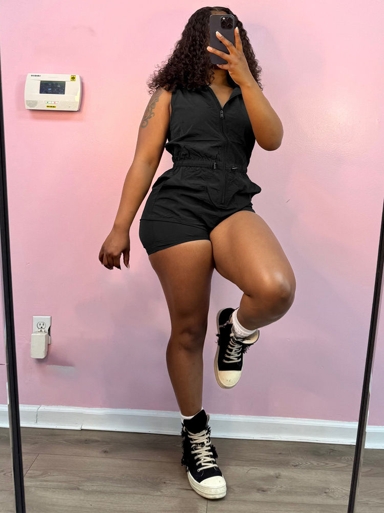 Thumbnail: Dainty Hooded Jumpsuit