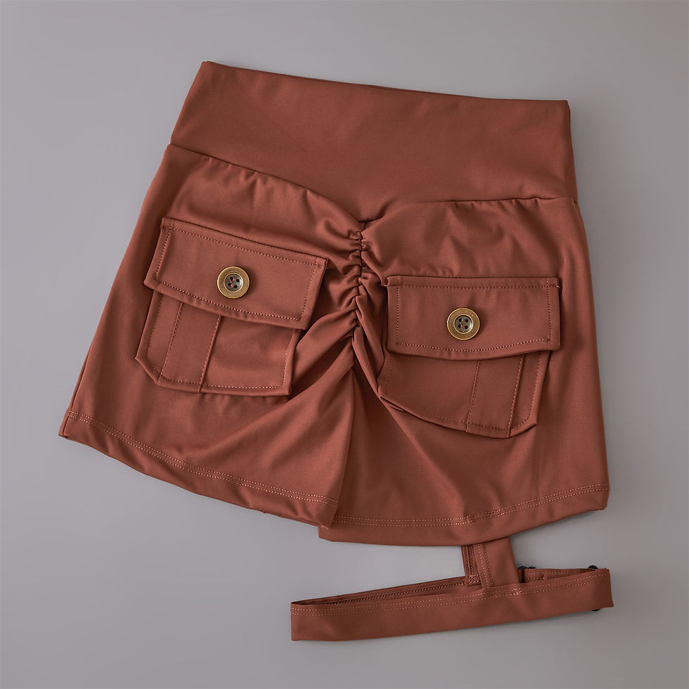 Thumbnail: Dainty Strapped thigh Spandex shorts